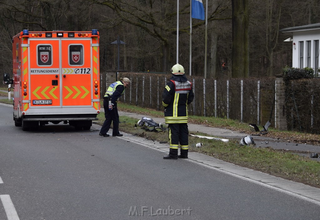 Schwerer VU Krad Pkw Koeln Porz Eil Grengeler Mauspfad P086.JPG - Miklos Laubert